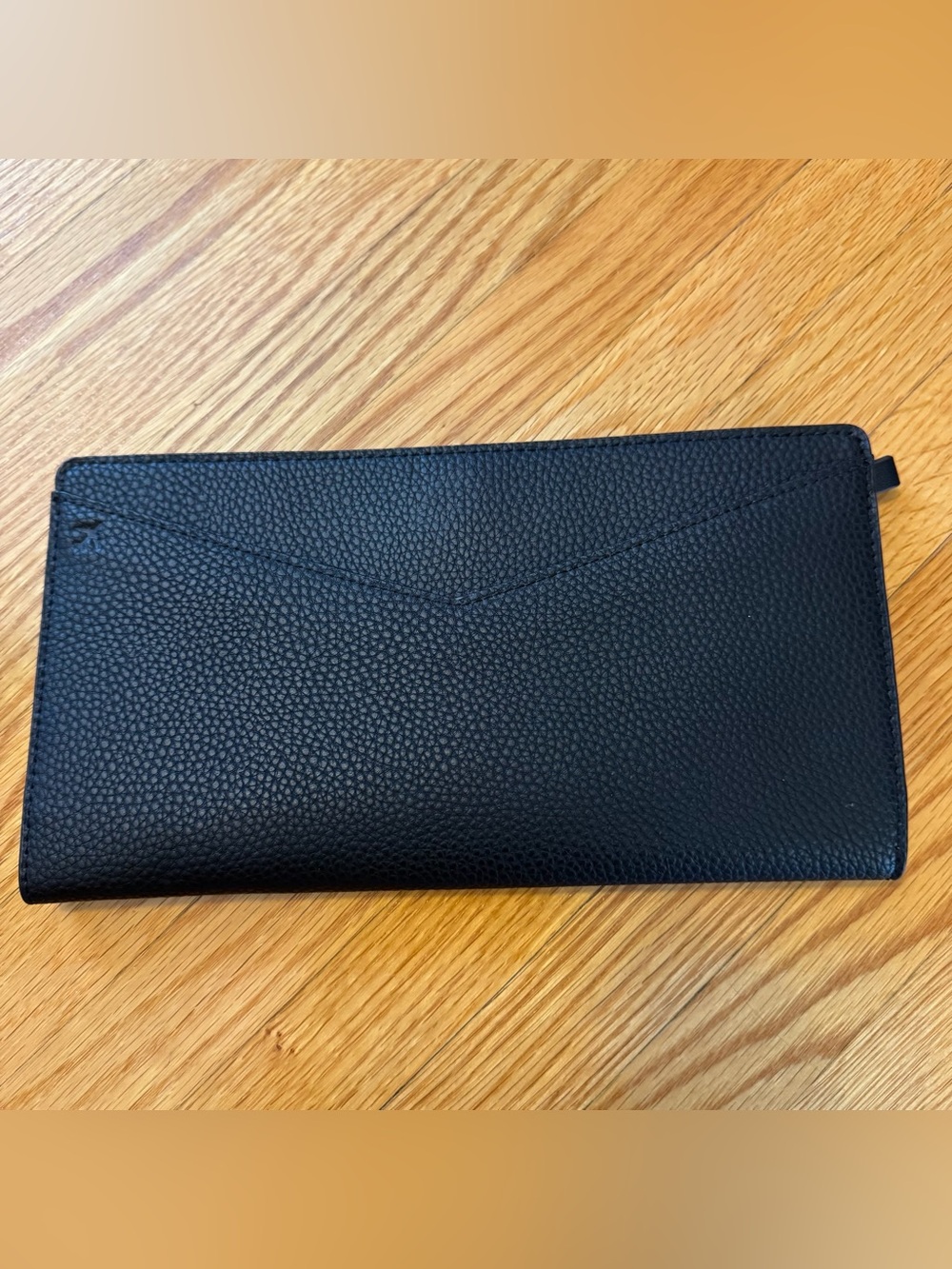 Love & Lore Black Vegan Leather Travel Wallet